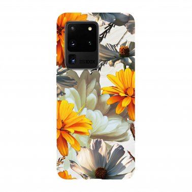 /// Samsung Galaxy S20 Ultra Uunique Pink/Yellow (Sunset Flower) Nutrisiti Eco Printed Marble Case 15-06651