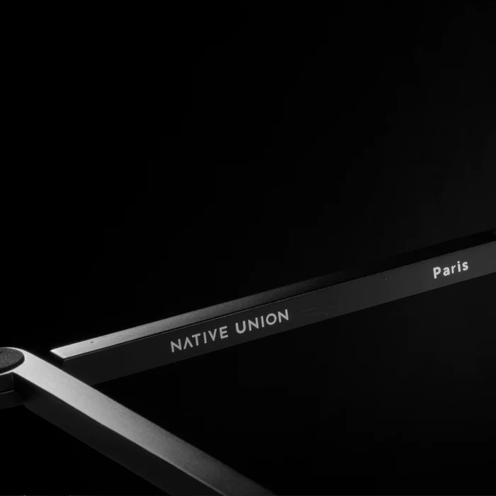 Native Union | Foldable Aluminum Laptop / Tablet Stand - Black | FOLD-ALU-STAND-BLK