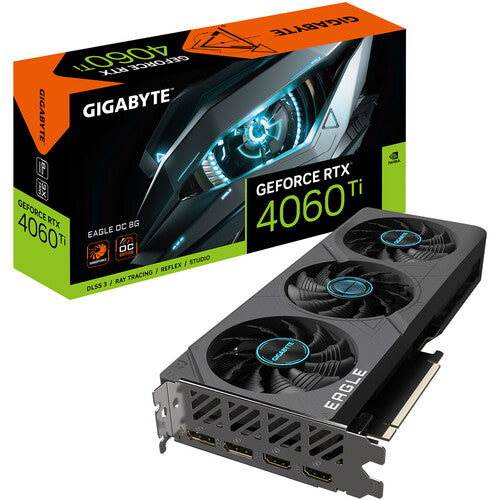 Gigabyte | Video Card GeForce RTX 4060 Ti EAGLE OC 8G GDDR6 128B | GV-N406TEAGLE-OC-8GD