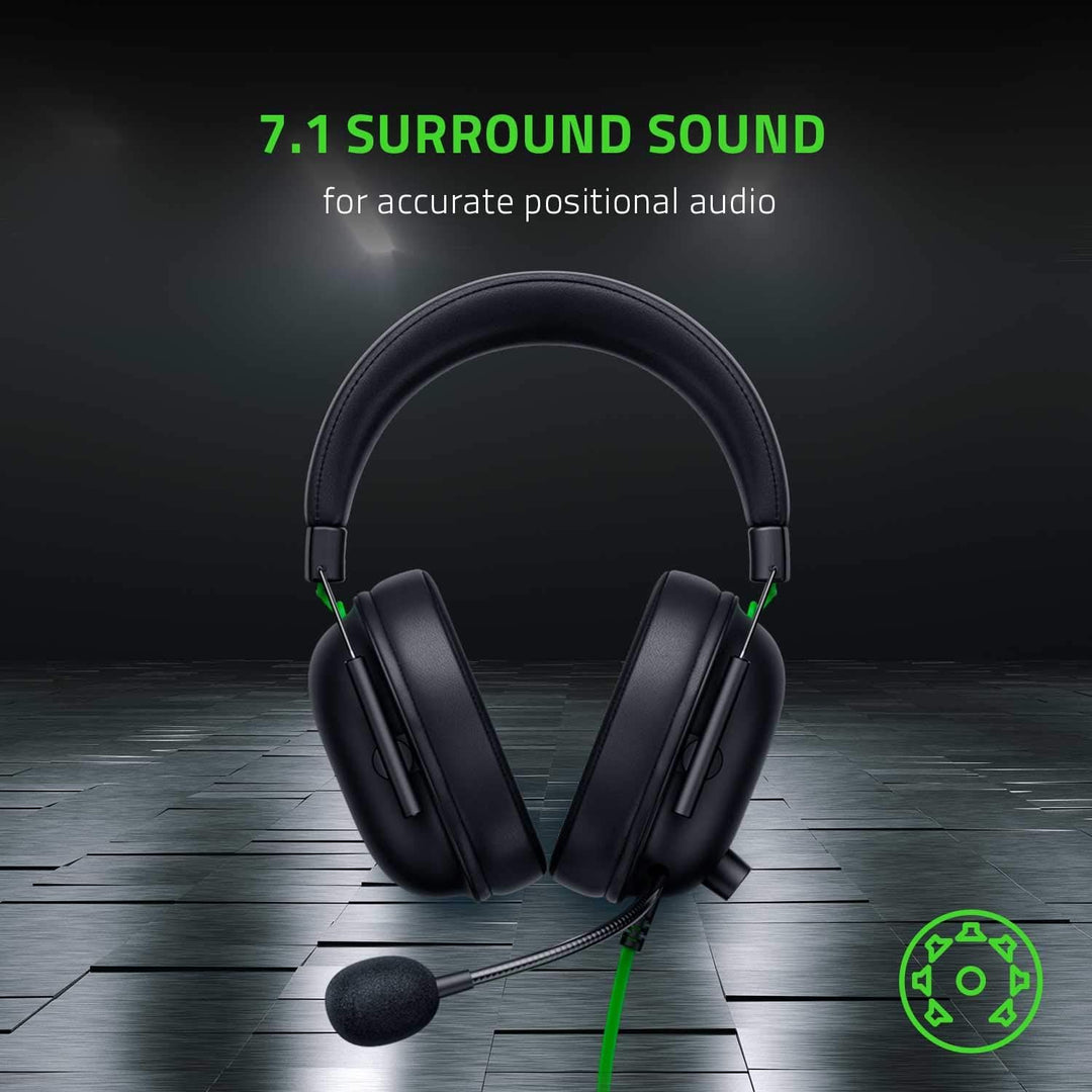 Razer | BlackShark V2 X Wired Gaming Headset with Microphone - Black/Green | RZ04-03240100-R3U1