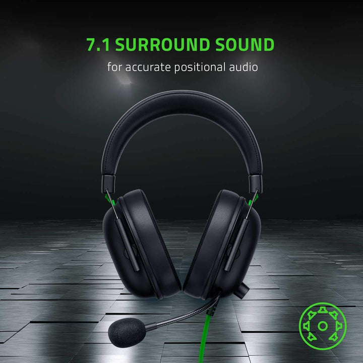 Razer | BlackShark V2 X Wired Gaming Headset with Microphone - Black/Green | RZ04-03240100-R3U1