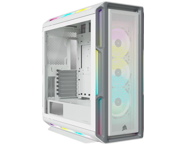 Corsair | iCue 5000T RGB Tempered Glass Mid-Tower Smart Case - White | CC-9011231-WW