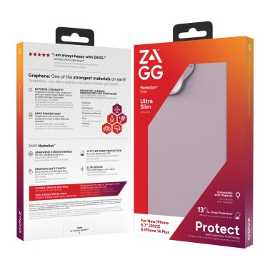 ZAGG GEAR4 | Manhattan Snap Case iPhone 15/14 Plus - Lavender | 15-11730