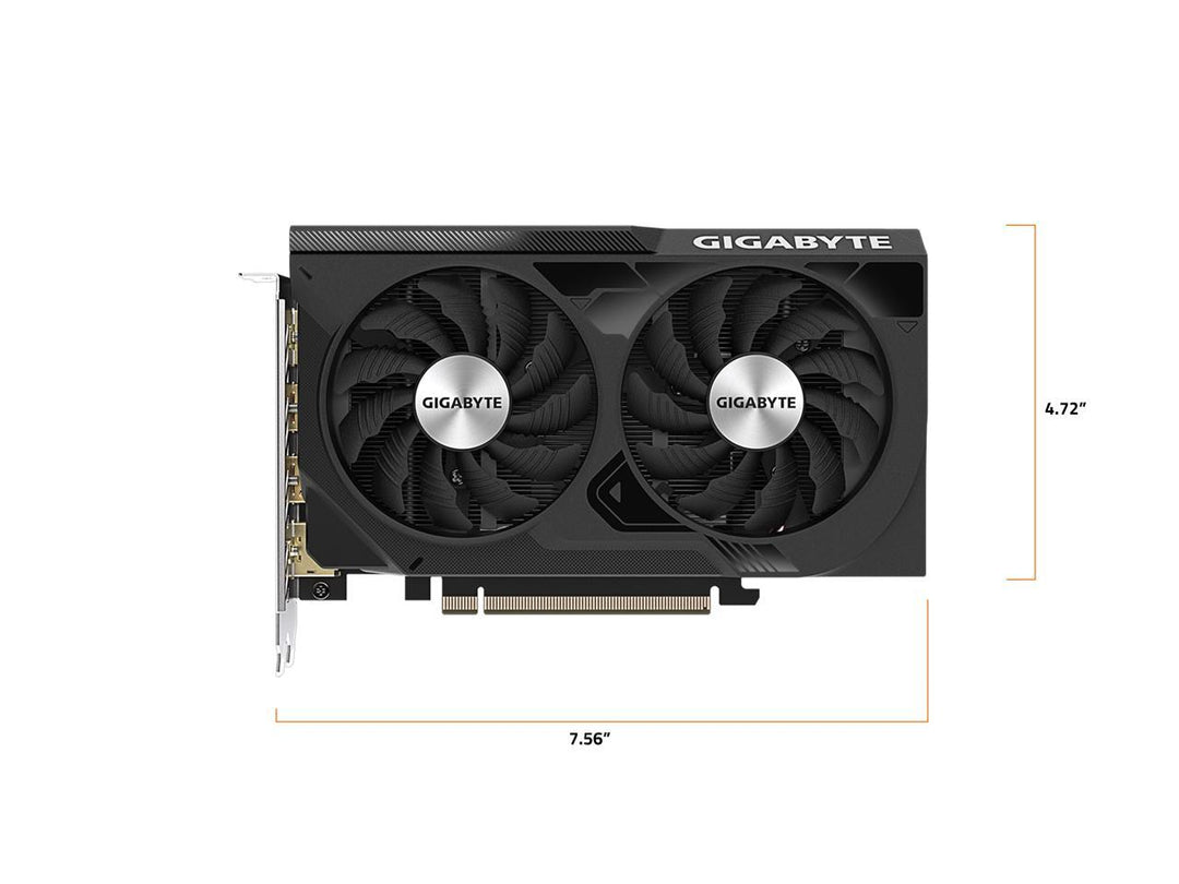 Gigabyte | Video Card GeForce RTX 4060 WINDFORCE OC 8GB GDDR6 128B 20c | GV-N4060WF2OC-8GD