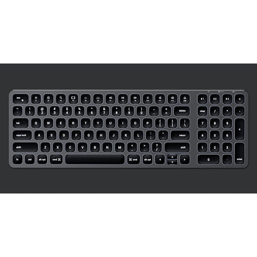 Satechi | Compact Backlit Bluetooth Keyboard for Mac - Space Grey | ST-ACBKM