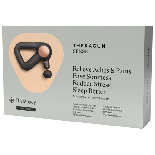Therabody | Theragun Sense Handheld Percussive Massage Device - Black | TG0003971-2A10