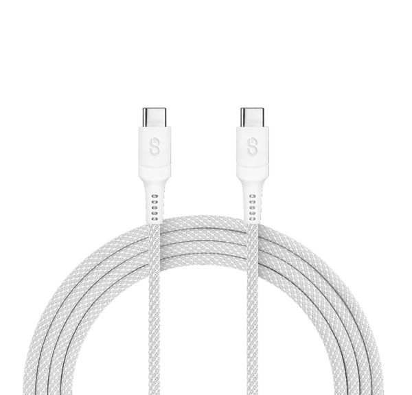 LOGiiX | Vibrance Connect Cable USB-C to USB-C 1.5M / 5FT /100W - Silver | LGX-13531