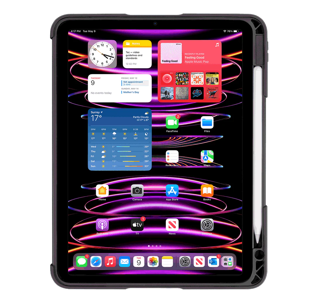 LOGiiX | Secure+ for iPad Air 10.9 - Black | LGX-13570