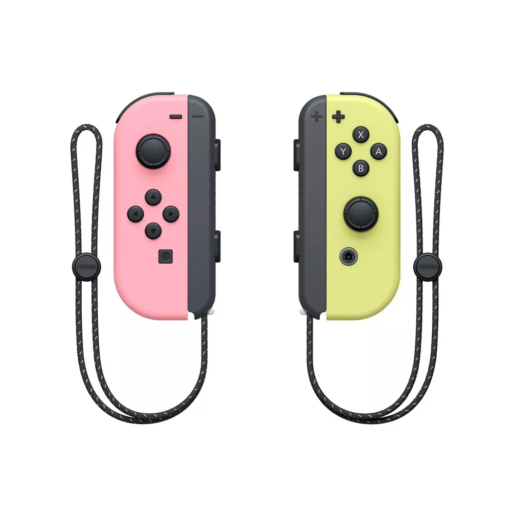 Nintendo | Switch Left and Right Joy-Con Controllers - Pastel Pink/Pastel Yellow |