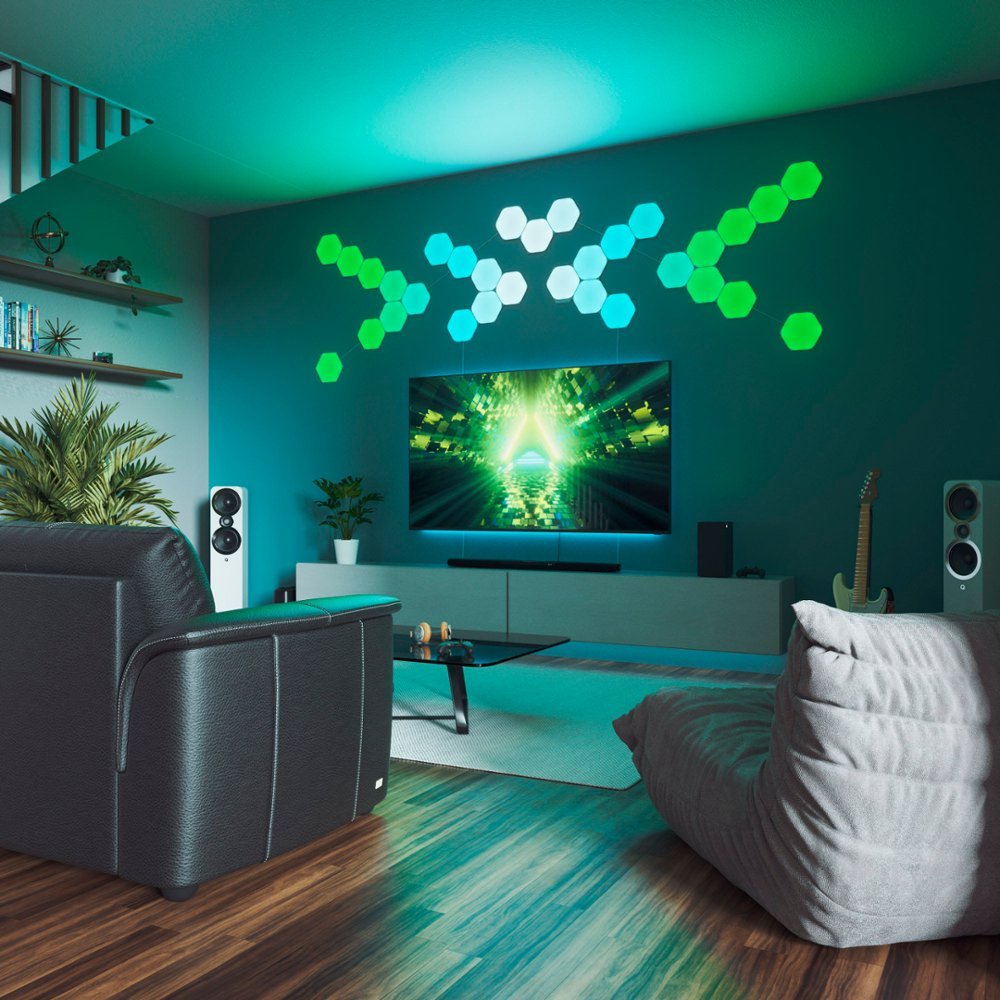 Nanoleaf | Shapes - Hexagons - Expansion Pack - 3 Panels | NL42-0001HX-3PK