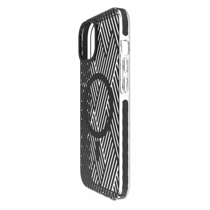 //// Blu Element | Elita Clear Print Braid Check Pattern MagSafe Case for iPhone 14/13 - Clear/Black | 120-6767