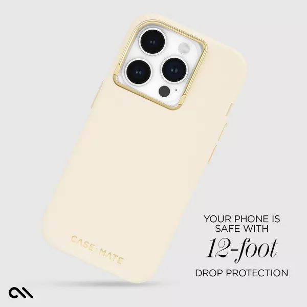 Case-Mate | Poodle (TBD) MagSafe w/ Antimicrobial w/ Recycled Silicone iPhone 15 Pro - Beige w/