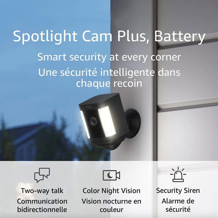/// Ring | Spotlight Cam Plus Wired 1080p HD IP Camera - Black B09K1P67Y1