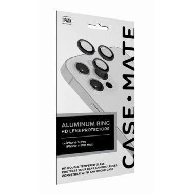 //// Case-Mate | iPhone 14 Pro/14 Pro Max Case-Mate Aluminum Ring Glass Lens Protector - Black | 15-11283