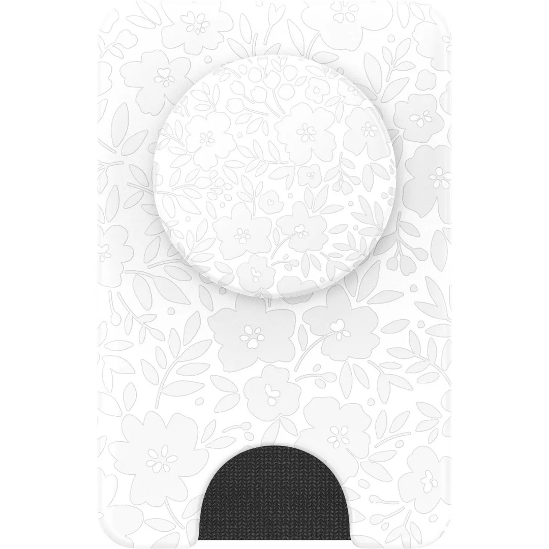 PopSockets | PopWallet+ for MagSafe Round - Blanc Fresh | 123-0433