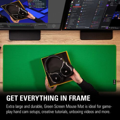 Elgato | Green Screen - Chroma Keying Mouse Mat | 10GAV9901