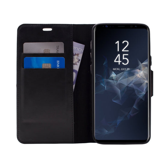 Caseco | Bond St. Wallet Folio Case - Galaxy S9+ | CC-BN-S9P-BK