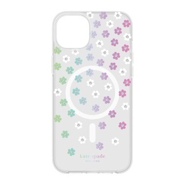 //// Kate Spade NY | iPhone 15/14 Plus Protective Hardshell MagSafe Case - Scattered Flowers | 15-12015