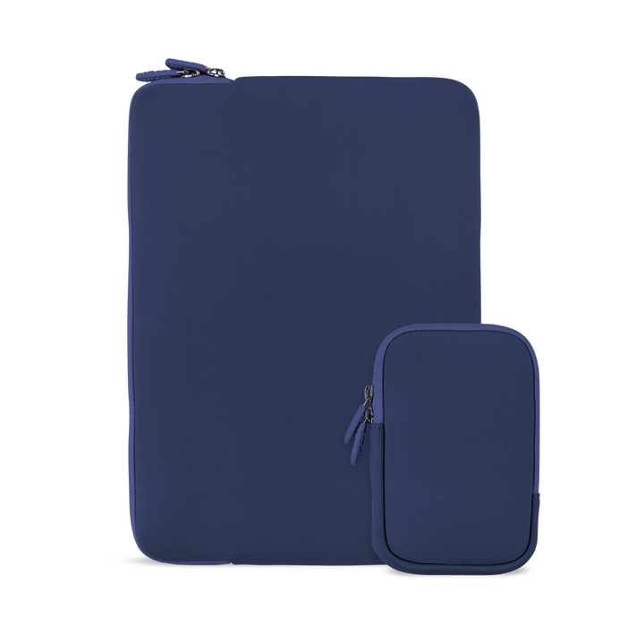 LOGiiX | Vibrance Essential Sleeve with pouch for Laptops up to 14 inch - Midnight Blue | LGX-13482