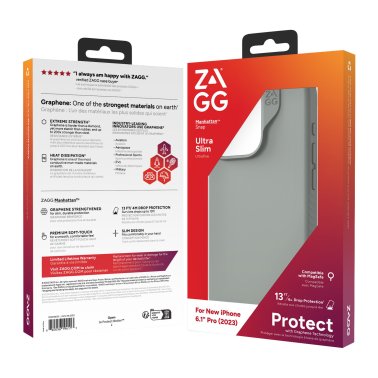 ZAGG  | iPhone 15 Pro (GEAR4) Manhattan Snap Case - Sage | 15-11662