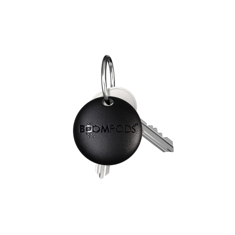 BoomPods | BoomTags Item Tracker (iOS Find My App Only) - Black | BP-TAGBLK