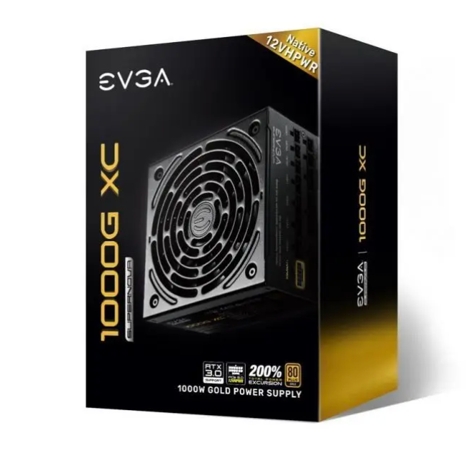 EVGA | Power Supply SuperNOVA 1000G XC 1000W 80+Gold Fully Modular ATX 3.0 & PCIe 5.0 | 520-5G-1000-K1