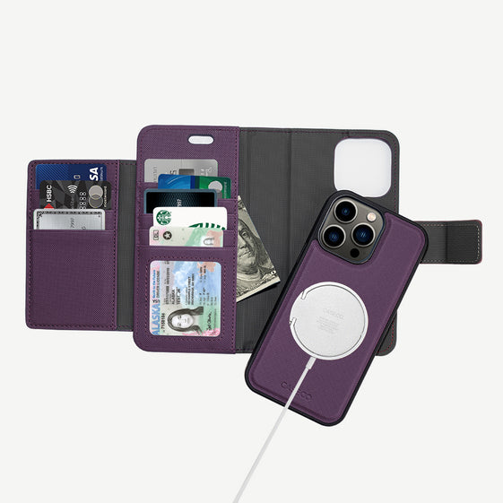 Caseco | Sunset Blvd MagSafe Detachable Wallet iPhone 14 Pro -  Purple | C3598-11