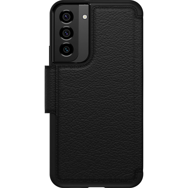 //// Otterbox | Strada Leather Folio Galaxy S22+ Case Shadow - Black | 120-5195