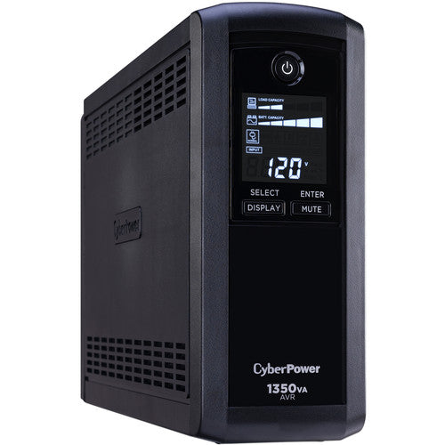 CyberPower | Intelligent UPS - MiniTower 10 Outlets 1350VA 815W 120VAC | CP1350AVRLCD