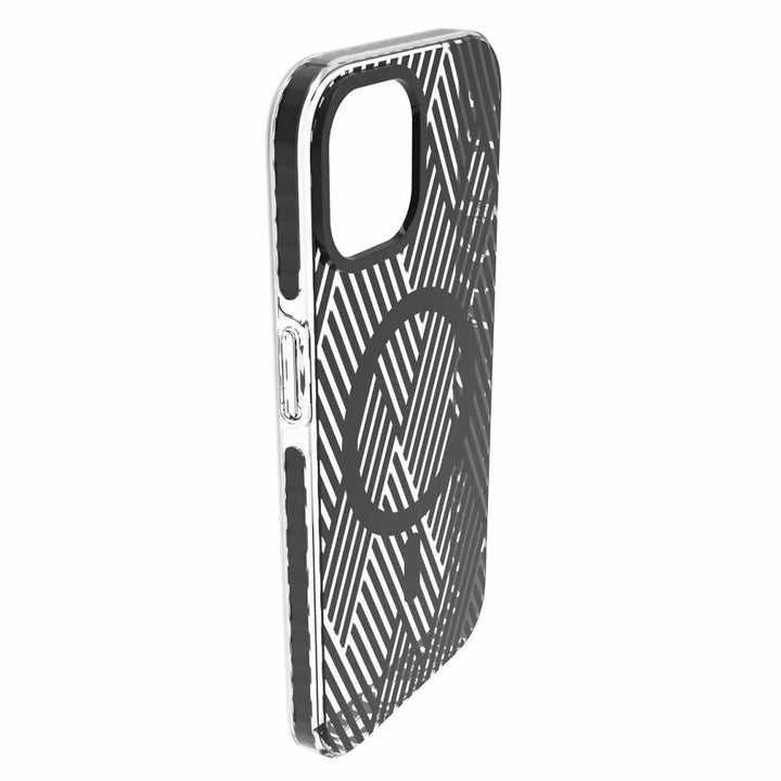 //// Blu Element | Elita Clear Print Braid Check Pattern MagSafe Case for iPhone 14/13 - Clear/Black | 120-6767