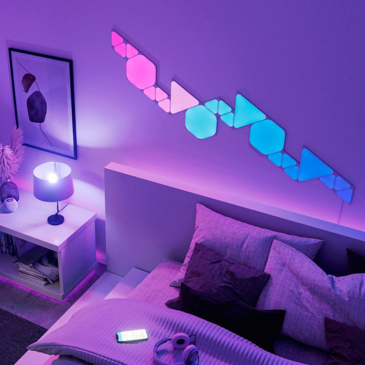 Nanoleaf | Shapes - Triangles Mini - Expansion Pack - 10 Panels | NL48-1001TW-10PK