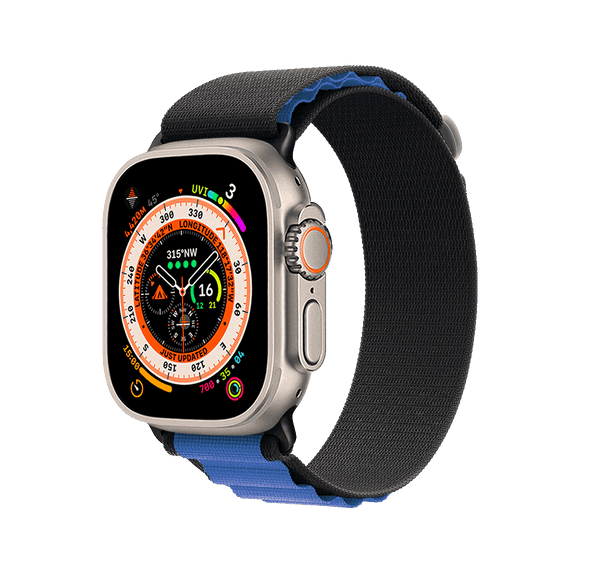 Furo | Alpine Band Ultra for Apple Watch 42/44/45/49mm - Black/Midnight Blue | FT8313