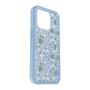 Otterbox | Symmetry w/ MagSafe Clear Series Case iPhone 15 Pro - Blue (Dawn Floral) | 15-11759