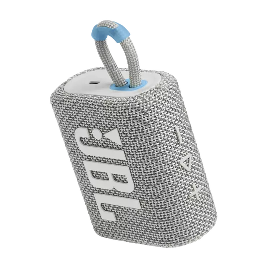JBL | Go 3 Eco Ultra-portable Waterproof Speaker - White | JBLGO3ECOWHTAM