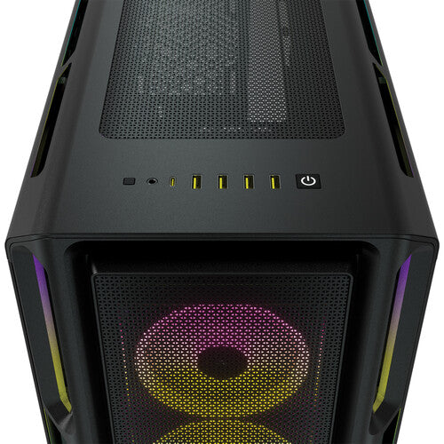 Corsair | iCUE 5000T RGB Tempered Glass Mid-Tower ATX PC Case - Black | CC-9011230-WW