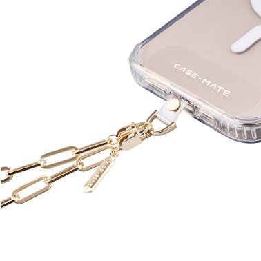 Case-Mate | Universal Link Chain Phone Grip Wristlet Attachment  - Gold | 15-11272