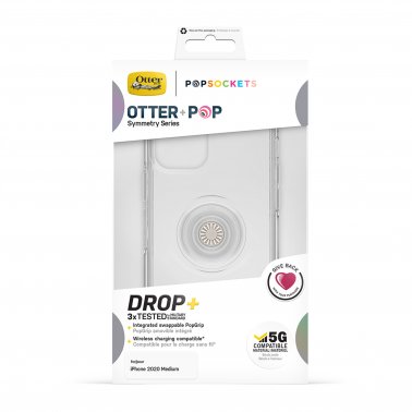 //// Otterbox | iPhone 12/12 Pro - Otter + POP Symmetry Clear Series Case - Clear/White (Clear Pop)  | 15-07811