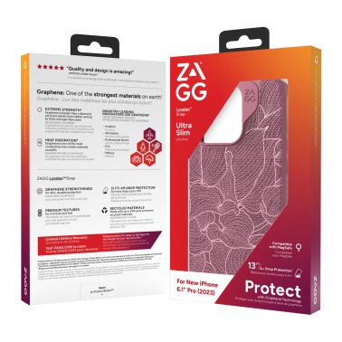 ZAGG | London Snap Case iPhone 15 Pro (GEAR4) - Dusty Rose | 15-11665
