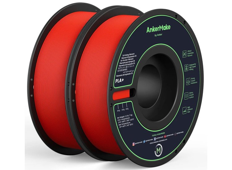 Anker | AnkerMake PLA+ 2 pack - Red | V6110191-5