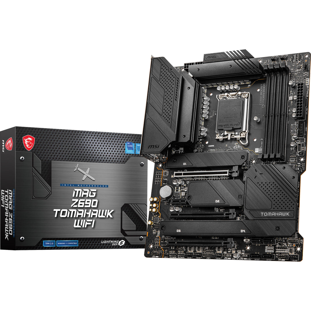 MSI | Motherboard MAG Z690 TOMAHAWK WIFI Z690 SOCKET1700 Max128GB DDR5 PCIE ATX Retail | Z690TOMWI