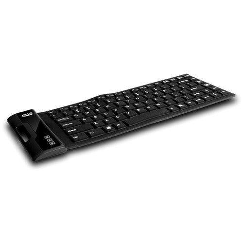 Adesso | ANTIMICROBIAL WATERPROOF FLEX KEYBOARD WITH MULTIMEDIA/HOT KEYS, BLACK USB, MINI | AKB-212UB