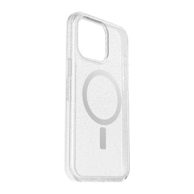 Otterbox  | Symmetry w/ MagSafe Clear Series Case for iPhone 15 Pro Max - Clear/Silver Flake (Stardust) | 15-11609