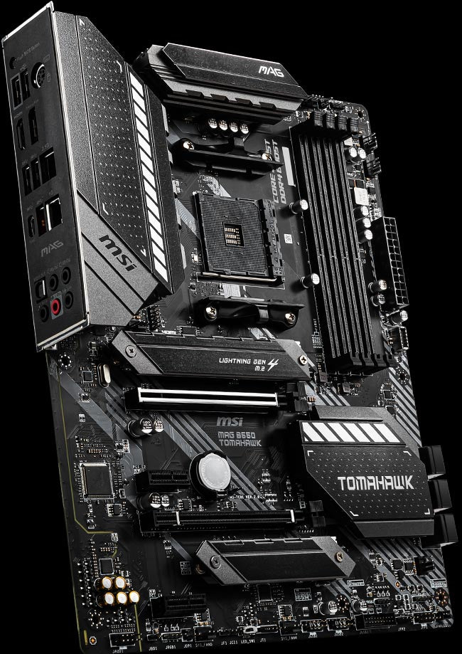 MSI | MAG B550 Tomahawk Gaming Motherboard (AMD AM4, DDR4, PCIe 4.0, SATA 6Gb/s, M.2, USB 3.2 Gen 2, HDMI/DP, ATX) | B550TMHWK