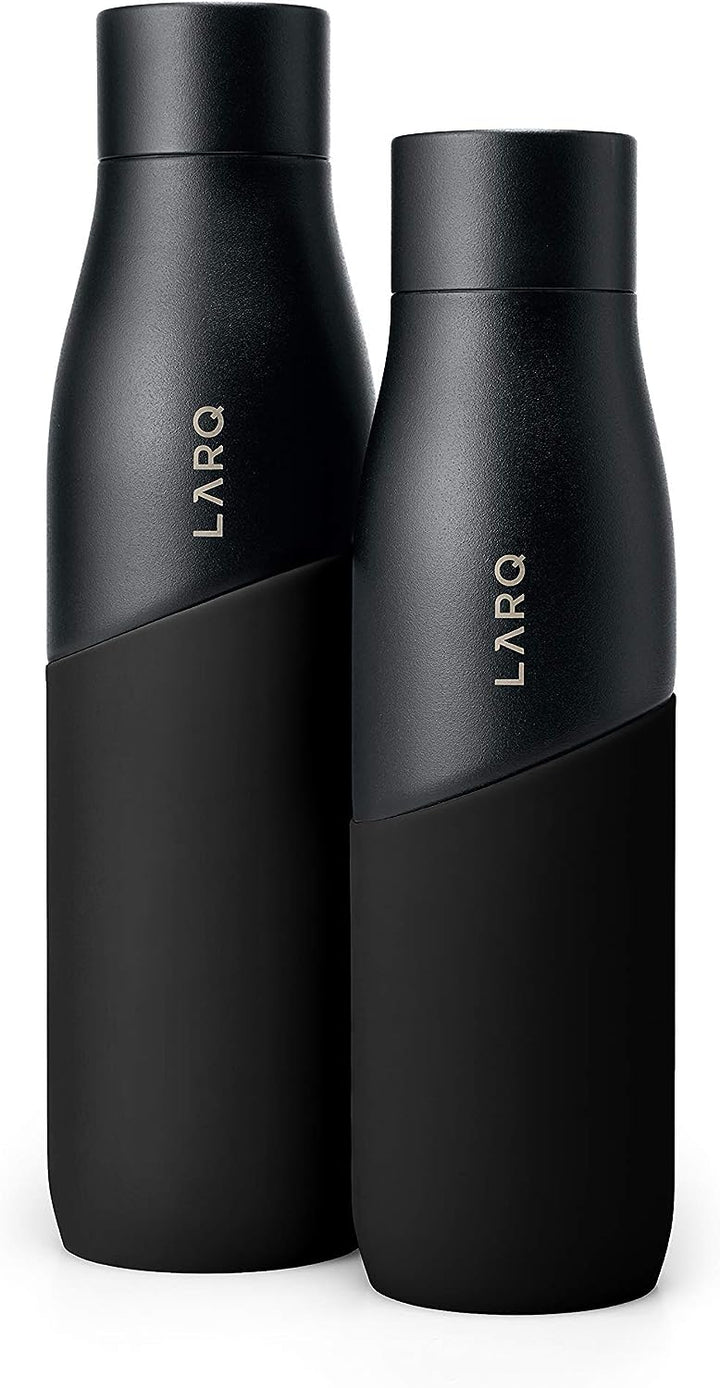 Larq | PureVis Movement 950ml (32 oz.) Stainless Steel Water Bottle with Self-Cleaning Mode - Black/Onyx   | BSBO095A