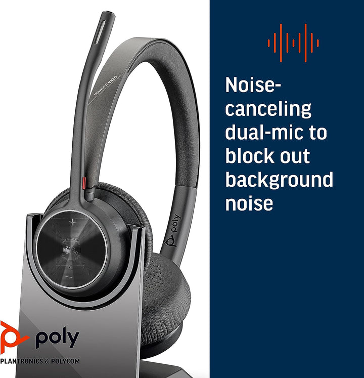 HP | Poly Voyager 4320 UC Headset - Black  (Stand)  |  77Z00AA