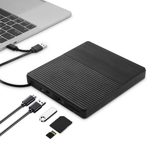 Asus | ZenDrive V1M External DVD Drive and Writer with Built-in Cable-Storage Design, USB-C | SDRW-08V1M-U/BLK/G/AS/P2G