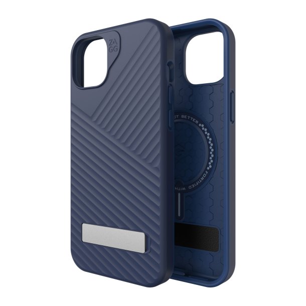 ZAGG GEAR4 | Denali Snap Kickstand Case iPhone 15/14 Plus - Navy | 15-11682