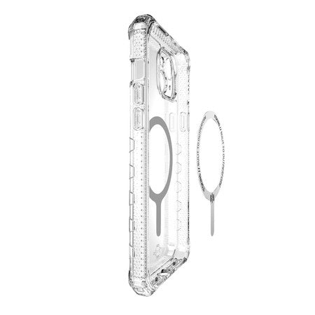 //// Itskins | Supreme_R Clear MagSafe Case iPhone 15 Plus - Transparent White Print | 120-7398