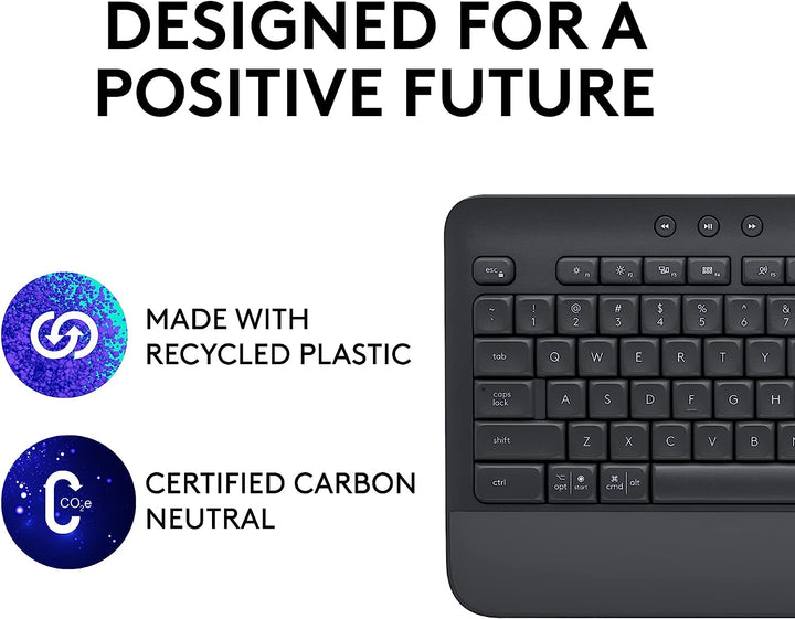 Logitech | K650 Wireless Bluetooth Keyboard - Graphite | 920-010908