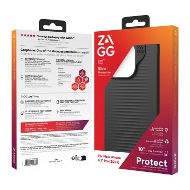 ZAGG GEAR4 | Luxe Snap Case iPhone 15 Pro - Black | 15-11645